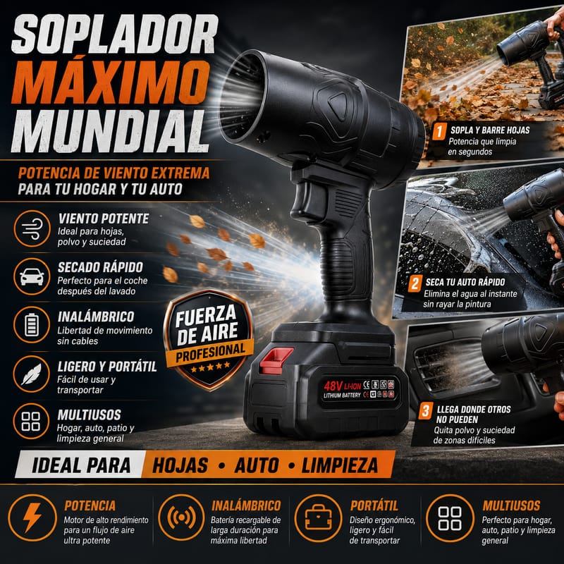 Soplador Turbo Profesional