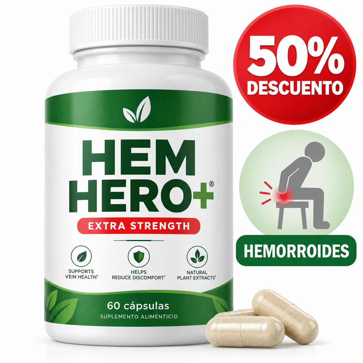 HEM Hero Hemorroides | Elimínalas de Raíz