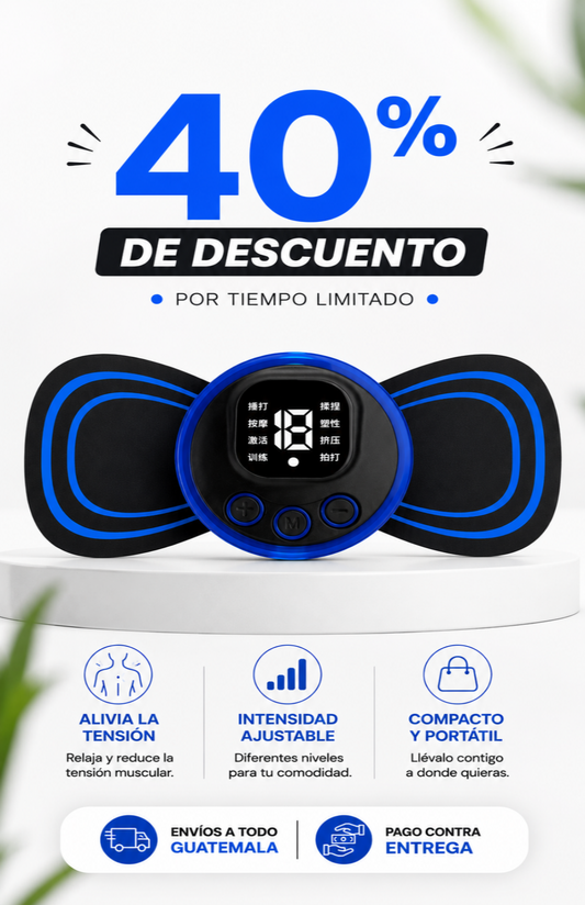 Mini Masajeador Eléctrico Portátil | Relajación Siempre Contigo